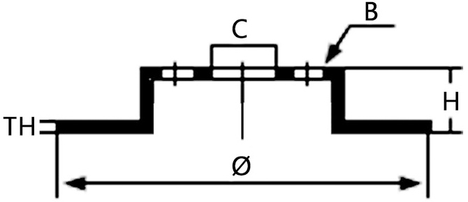 Diámetro para Rotor de Freno de Disco